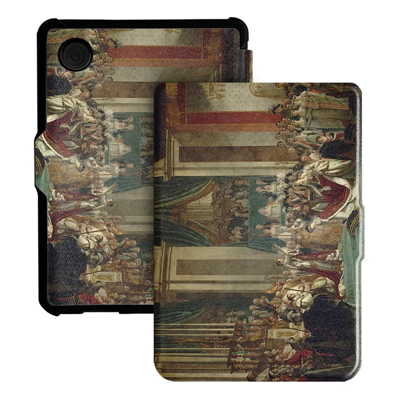For Kobo Clara Colour BW Protective cover 6-inch Auto Sleep Wake function E-book Case with painted patterns