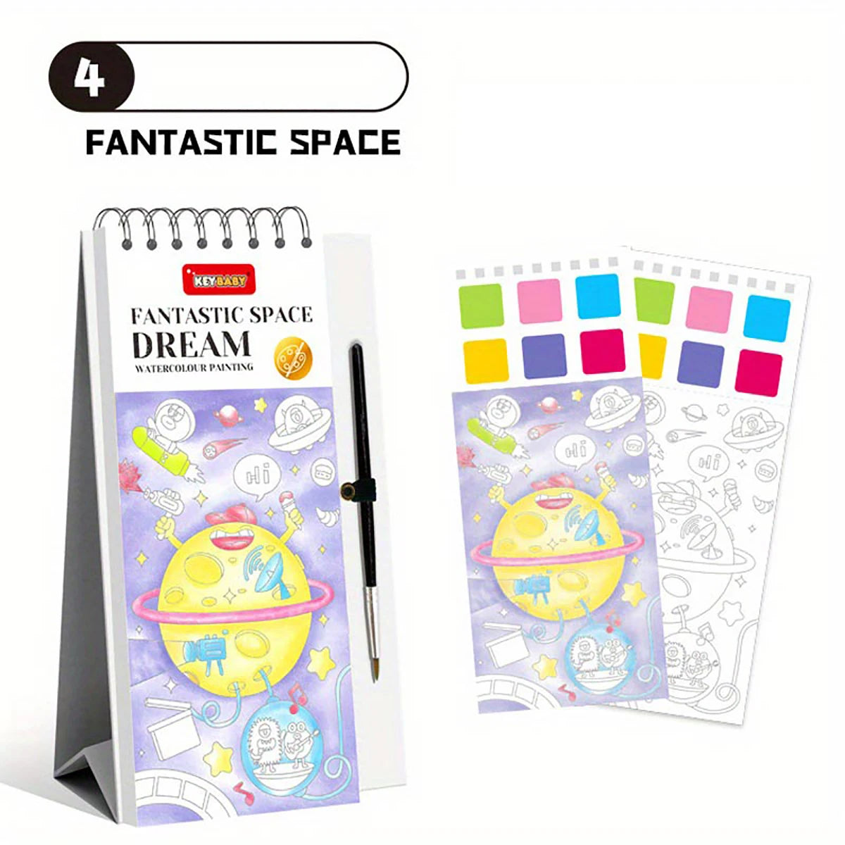 Children's Colouring Book 4-8 years old with colouring pens and paints Painting Skills Enhancement Enlightenment Gifts