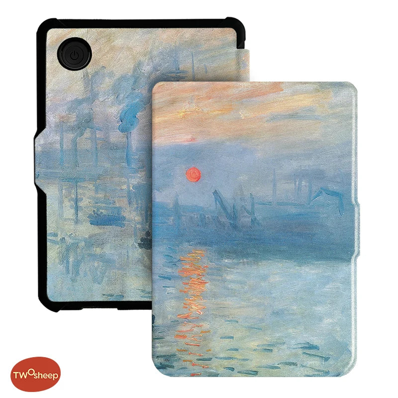 Twosheep For Kobo Clara Colour BW Protective cover 6-inch Auto Sleep Wake function E-book Case with painted patterns