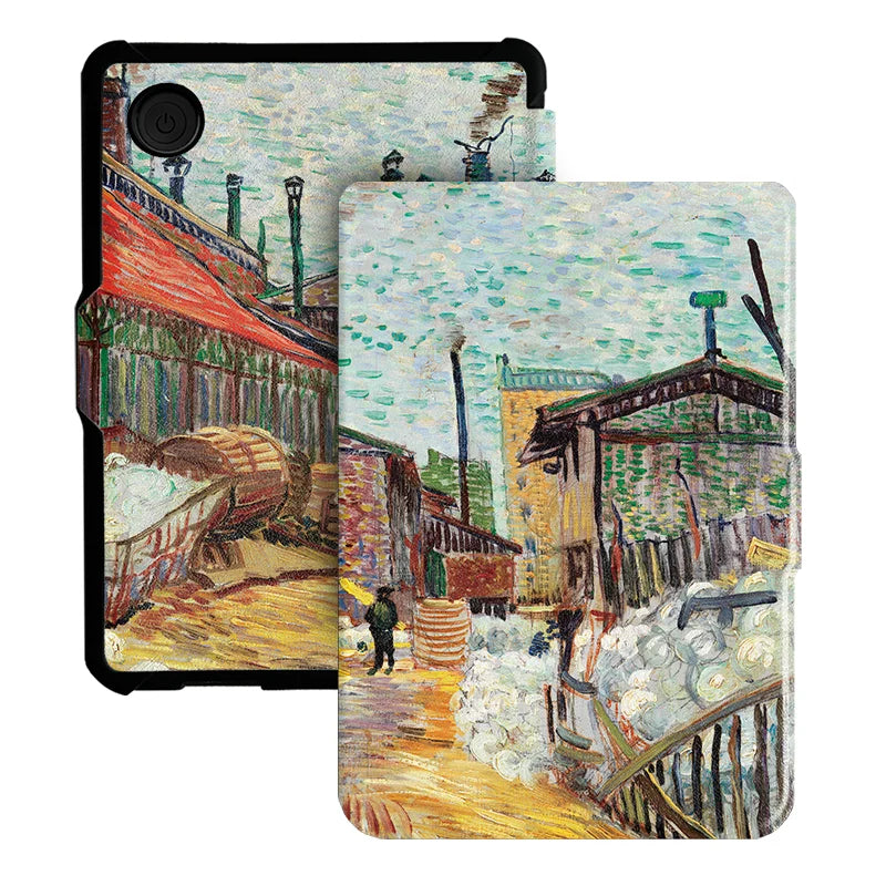 For Kobo Clara Colour BW Protective cover 6-inch Auto Sleep Wake function E-book Case with painted patterns