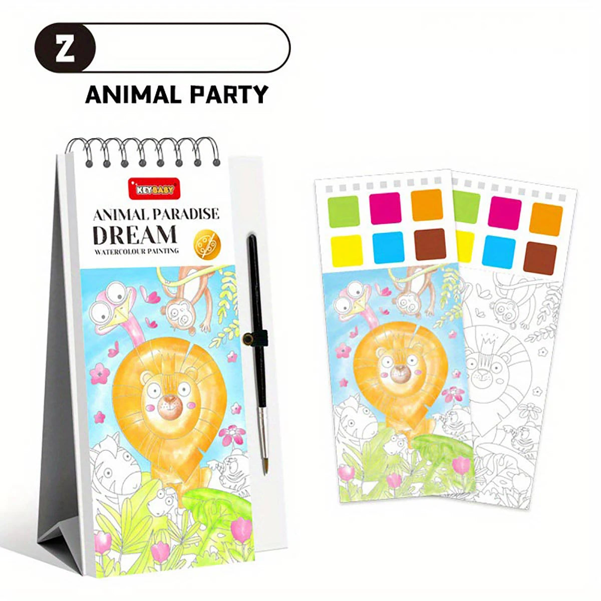 Children's Colouring Book 4-8 years old with colouring pens and paints Painting Skills Enhancement Enlightenment Gifts