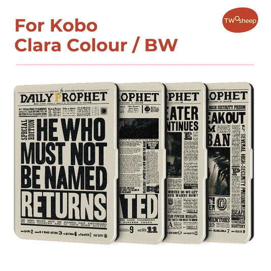 Twosheep For Kobo Clara Colour BW Protective cover 6-inch Auto Sleep Wake function E-book Case with painted patterns