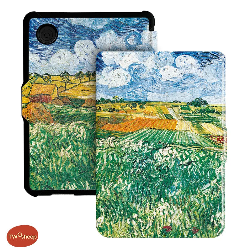 Twosheep For Kobo Clara Colour BW Protective cover 6-inch Auto Sleep Wake function E-book Case with painted patterns