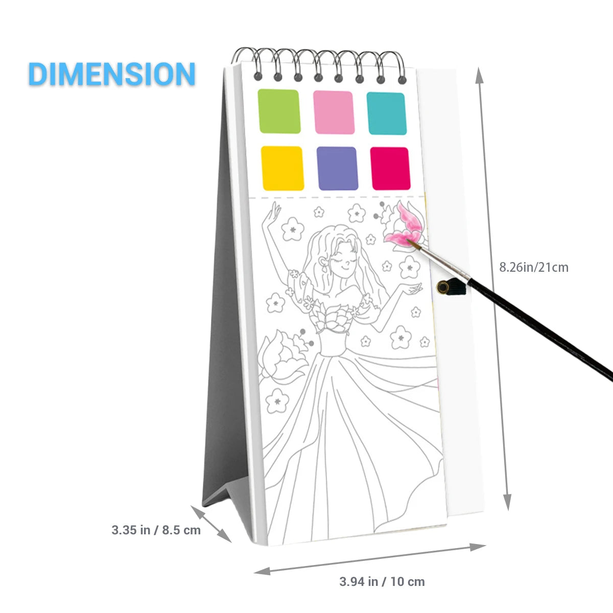 Children's Colouring Book 4-8 years old with colouring pens and paints Painting Skills Enhancement Enlightenment Gifts