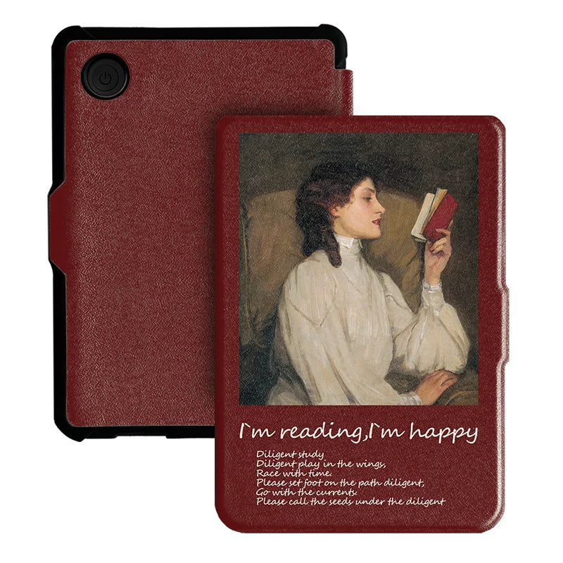 For Kobo Clara Colour BW Protective cover 6-inch Auto Sleep Wake function E-book Case with painted patterns