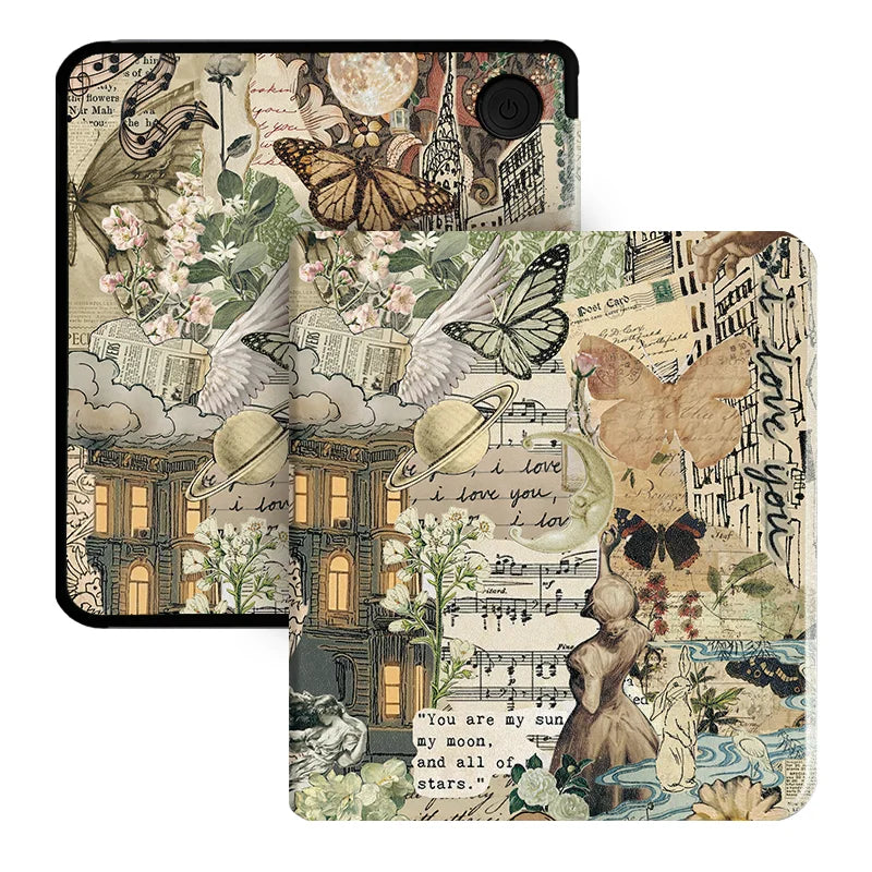 Twosheep for Kobo Libra Colour and Kobo Libra2 Protective cover 7-inch Auto Sleep Wake function E-book Case with patterns