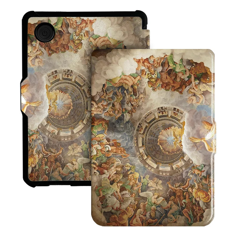 For Kobo Clara Colour BW Protective cover 6-inch Auto Sleep Wake function E-book Case with painted patterns