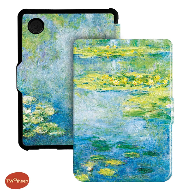 Twosheep For Kobo Clara Colour BW Protective cover 6-inch Auto Sleep Wake function E-book Case with painted patterns