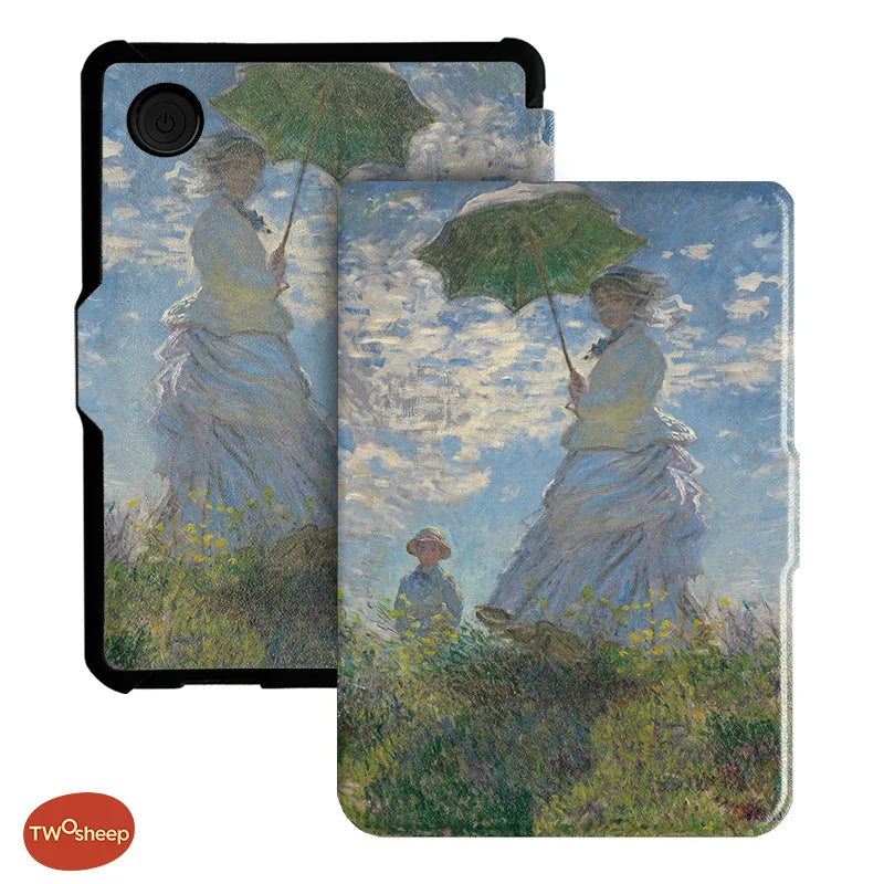 Twosheep For Kobo Clara Colour BW Protective cover 6-inch Auto Sleep Wake function E-book Case with painted patterns