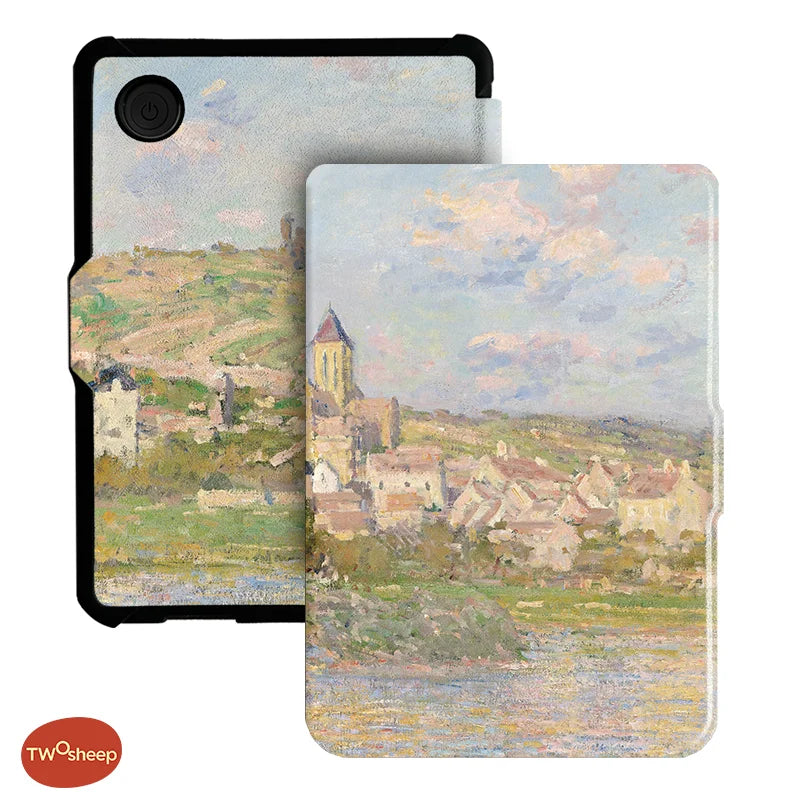 Twosheep For Kobo Clara Colour BW Protective cover 6-inch Auto Sleep Wake function E-book Case with painted patterns