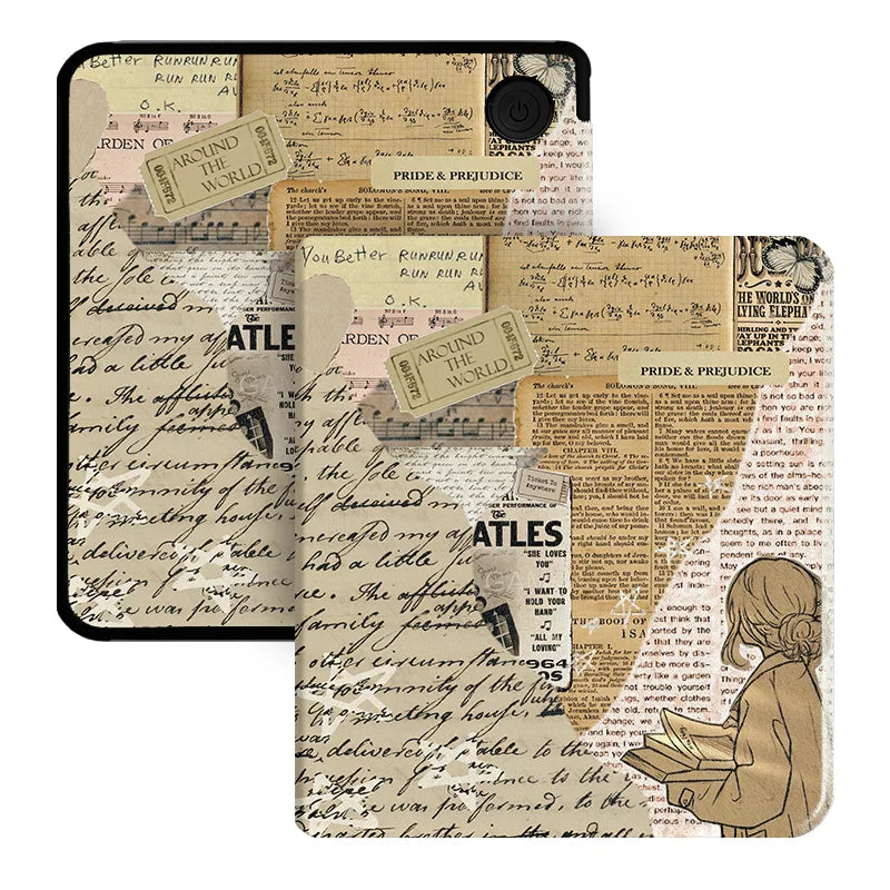 Twosheep for Kobo Libra Colour and Kobo Libra2 Protective cover 7-inch Auto Sleep Wake function E-book Case with patterns