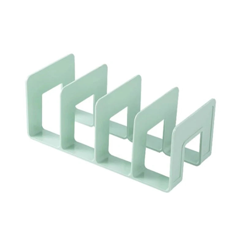 4 Layers Colour Bookends Sturdy Durable Desk Fixed Books Useful Tools Space Saving Bookshelves Students Desk Storage Racks