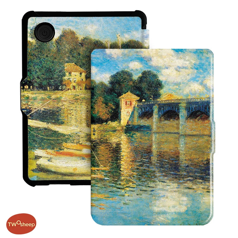 Twosheep For Kobo Clara Colour BW Protective cover 6-inch Auto Sleep Wake function E-book Case with painted patterns