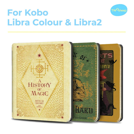 Twosheep for Kobo Libra Colour and Kobo Libra2 Protective cover 7-inch Auto Sleep Wake function E-book Case with patterns
