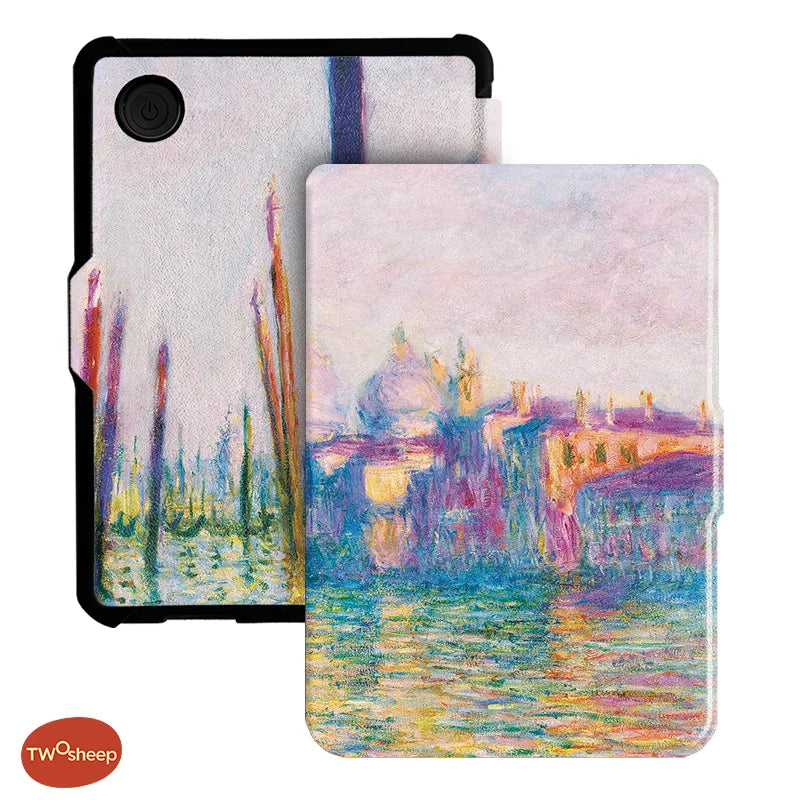 Twosheep For Kobo Clara Colour BW Protective cover 6-inch Auto Sleep Wake function E-book Case with painted patterns