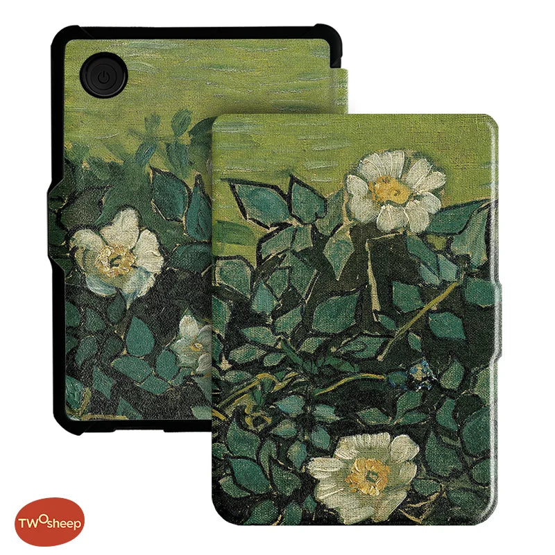 Twosheep For Kobo Clara Colour BW Protective cover 6-inch Auto Sleep Wake function E-book Case with painted patterns