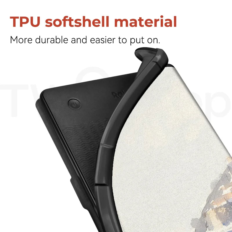 Twosheep For Kobo Clara Colour BW Protective cover 6-inch Auto Sleep Wake function E-book Case with painted patterns