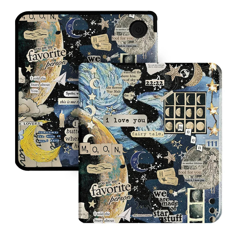 Twosheep for Kobo Libra Colour and Kobo Libra2 Protective cover 7-inch Auto Sleep Wake function E-book Case with patterns