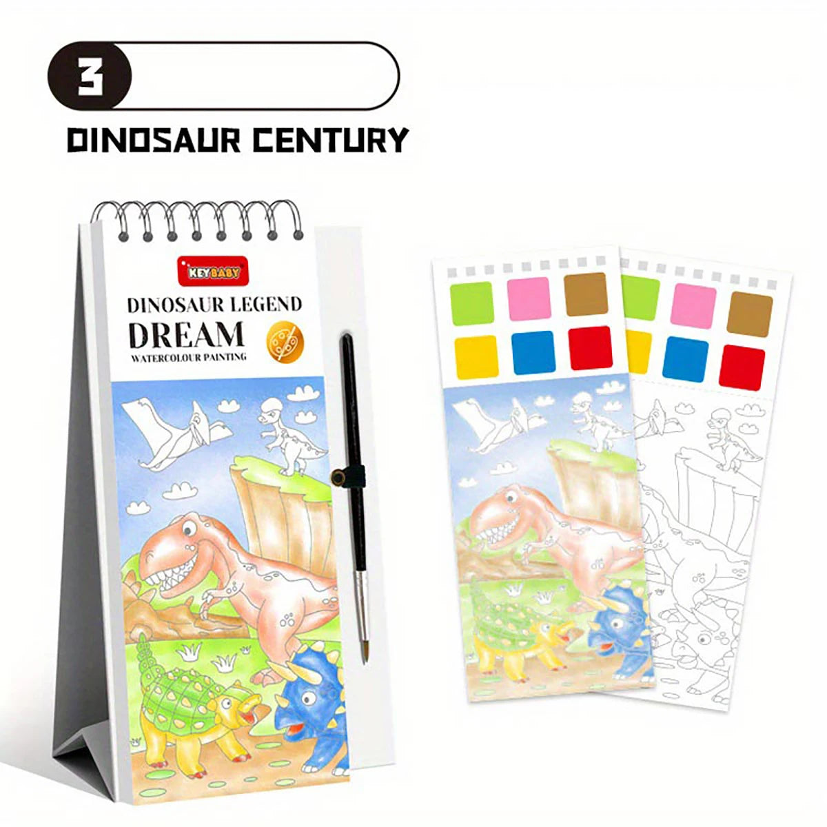 Children's Colouring Book 4-8 years old with colouring pens and paints Painting Skills Enhancement Enlightenment Gifts
