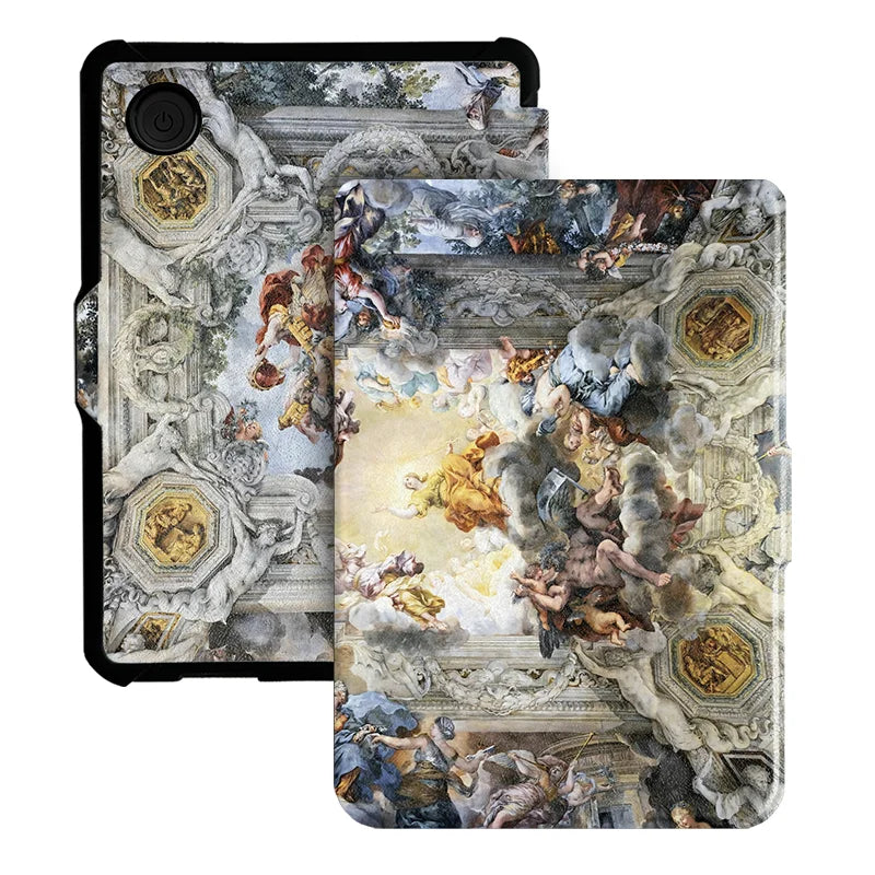 For Kobo Clara Colour BW Protective cover 6-inch Auto Sleep Wake function E-book Case with painted patterns